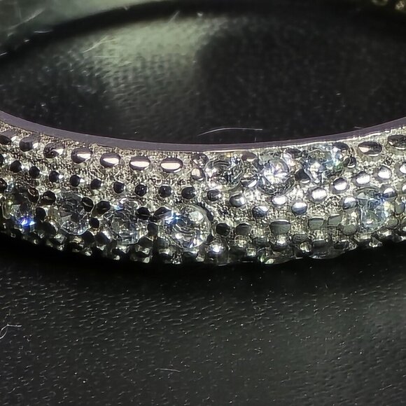 Pink 2 ct Moissanite Silver with CZ Accents and Channel-Set Band Size 9 - Picture 12 of 14